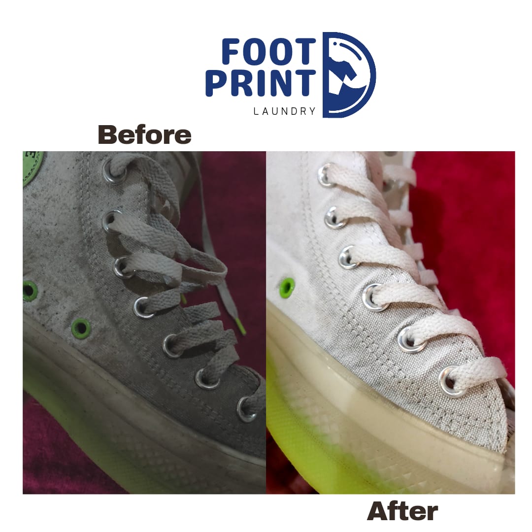 footprint laundry bandung & bogor hasil laundry sepatu bersih mobile laundry